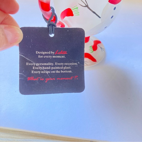 LOLITA Frosted Glass Hand Painted Mug with Handle I Like Mine Hot 9 oz - Picture 10 of 16